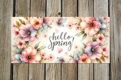 Watercolor flowers | spring Mug design Sublimation design P Product Image 3