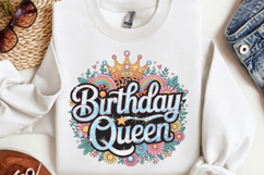 Birthday queen PNG, Birthday Sublimation PNG Product Image 3