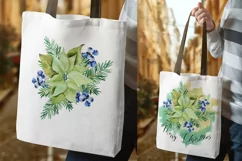 Christmas Sublimation Designs, Poinsettia sublimation Product Image 3
