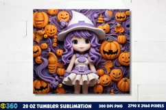 Halloween Tumbler Sublimation Wraps, Tumbler Halloween Product Image 3