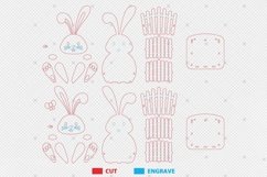 Easter Bunny Basket Design For Laser Cut Product Image 2