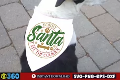 Sorry santa i ate the cookies SVG, Christmas Dog SVG Product Image 3