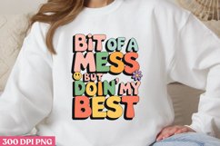 Mindset is everything PNG, Retro Positive Sublimation Product Image 1