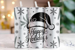 Happy Holidays Tumbler Wrap | Christmas | Sublimation Product Image 1
