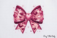 Coquette Valentine Clipart PNG Product Image 1