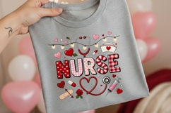 Valentine Nurse Healthcare Tshirt Design Product Image 3