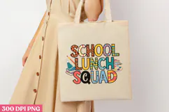 SCHOOL LUNCH SQUAD PNG, Lunch Lady Sublimation PNG Product Image 3