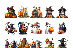Halloween Clipart Bundle, Halloween PNG Product Image 3