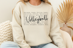 Volleyball words SVG Product Image 1
