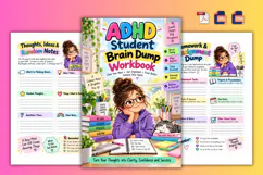 ADHD Student Brain Dump Workbook Product Image 3