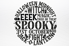 Round Halloween word art SVG Product Image 3