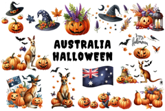 Australia Halloween Watercolor Png Product Image 3