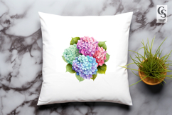Hydrangea Flower Clipart Sublimation PNG Product Image 3