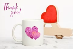 Love Hearts T-Shirt Design, Valentine's Day Sublimation PNG Product Image 3