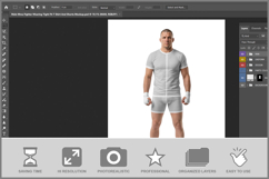 Male Mma Fighter Wearing Tight Fit T Product Image 2