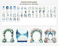 Mix Vertical Backgrounds Soft &amp; Scenic Backdrops Product Image 3