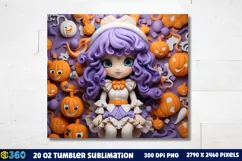 Halloween Tumbler Sublimation Wraps, Tumbler Halloween Product Image 3