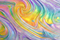 Rainbow Glitter Marble Swirl Background for Crafts Product Image 1