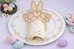 Easter napkin rings, Holiday dinner decoration laser cut Product Image 2