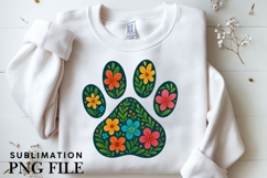 Paw Dog Print Sublimation PNG, Graphic Illustration Crafts Product Image 1