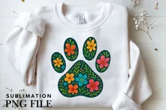Paw Dog Print Sublimation PNG, Graphic Illustration Crafts Product Image 1
