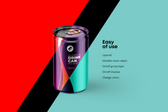Slim 150ml Aluminium Can Mockup Product Image 3