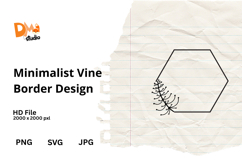 Minimalist Vine Border Design Product Image 1