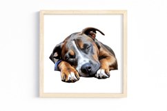 Cute Sleeping Dogs Clipart Product Image 3