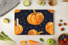 Pumpkin &amp; Tiny Dots Cutting Boards sublimation Design Product Image 3