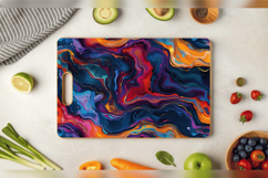 Colorful Marble Cutting Boards sublimation Design Product Image 3