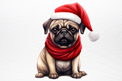 Christmas Dog Sublimation Clipart PNG Product Image 3