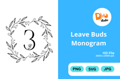 Leave Buds Monogram Product Image 1