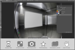 Poster Fisheye Effect Of An Elevator Product Image 2