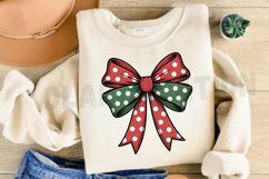 Christmas Coquette Bow PNG Design Product Image 3