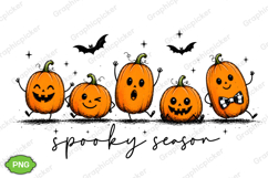 Trending Halloween PNG, Spooky Season PNG, Cute Pumpkin PNG Product Image 5