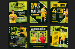 Dynamic Football Sport Social Media Template Product Image 3