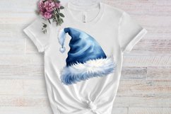Blue Christmas Watercolor Clipart Sublimation Product Image 3