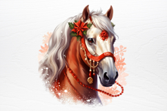 Christmas Horses Clipart PNG Product Image 3