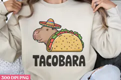 Tacobara PNG, Funny Capybara Sublimation PNG Product Image 3