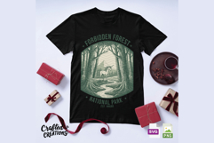Forbidden Forest National Park SVG, HP Inspired Shirt Design Product Image 3
