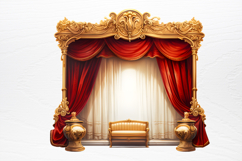 Vintage Christmas Cinema Clipart PNG Product Image 3