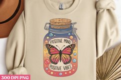 Positive Mind Positive PNG, Motivational Sublimation PNG Product Image 3