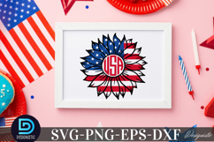 USA SVG, Sunflower SVG Product Image 1