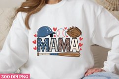 Mama PNG, Baseball Mama Sublimation PNG Product Image 1