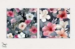 Hibiscus flowers digital paper Product Image 3