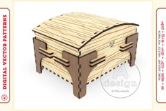 Box Organizer v19 - laser cut file - Glowforge ready SVG Product Image 3