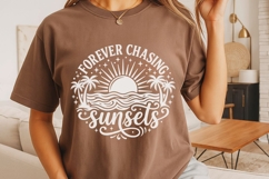 Forever Chasing Sunsets Svg, Summer Vibes Svg, Beach Svg. Product Image 4