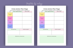 Aesthetic Mental Health Crisis Action Plan Planner Product Image 3