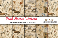 Faith Horses Western Junk Journal JPG Product Image 1