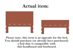 Upgrade set: headboard footboard basic for bed digital down Product Image 3